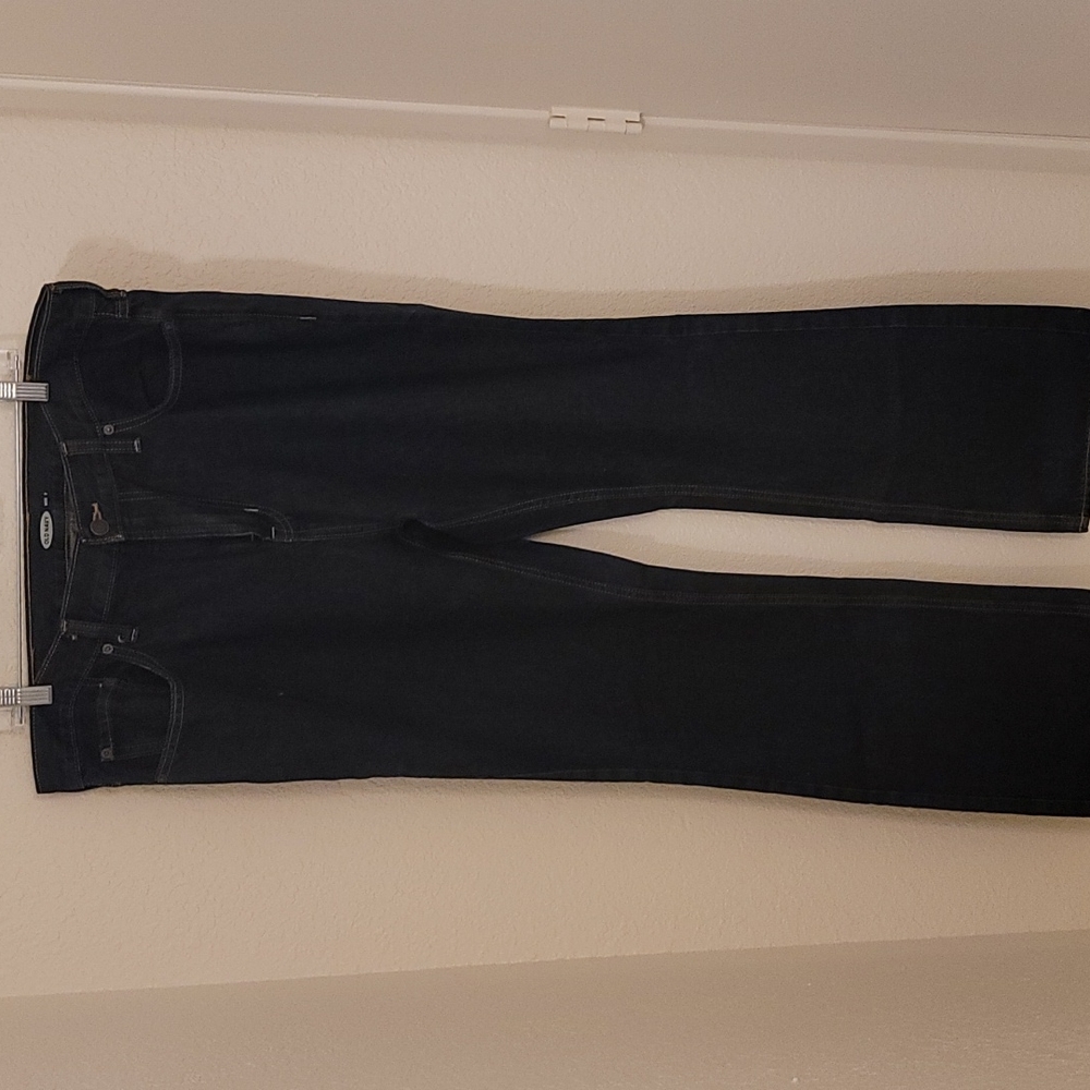 Old Navy dark blue denim bootcut jeans 40x32 brand new - Picture 3 of 7